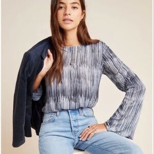 Anthropologie Cloth and Stone Doria Blouse Size Large